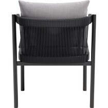 bayport gray outdoor dining chair   