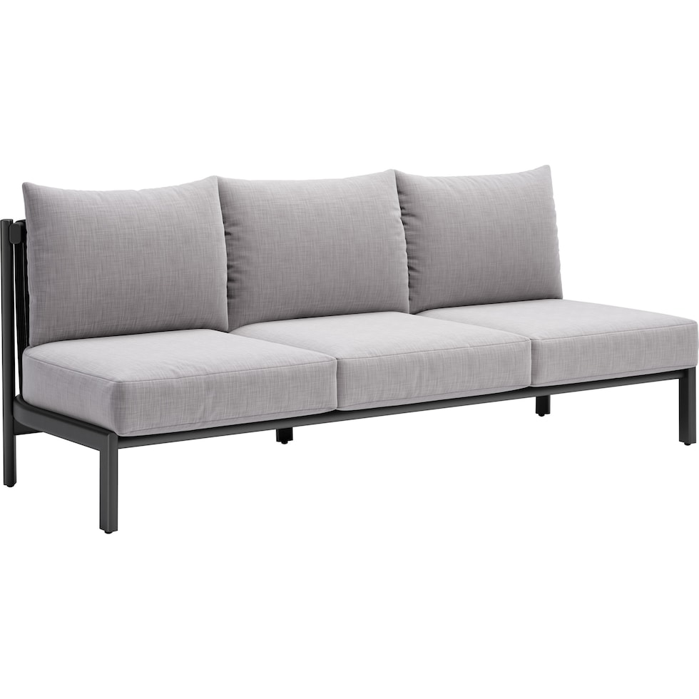 bayport gray outdoor sofa   