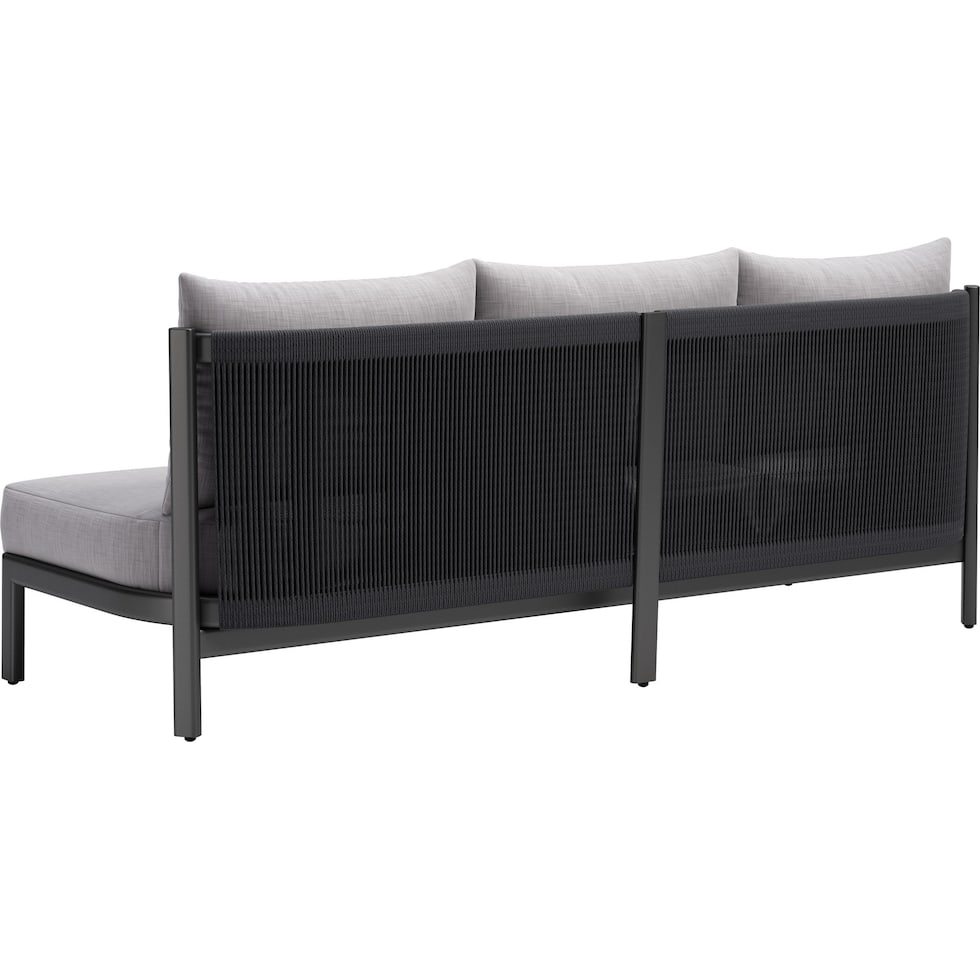 bayport gray outdoor sofa   