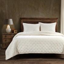 bea white queen bedding set   