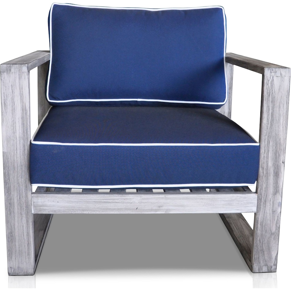 beach club blue outdoor chair   