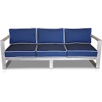 beach club blue outdoor sofa   