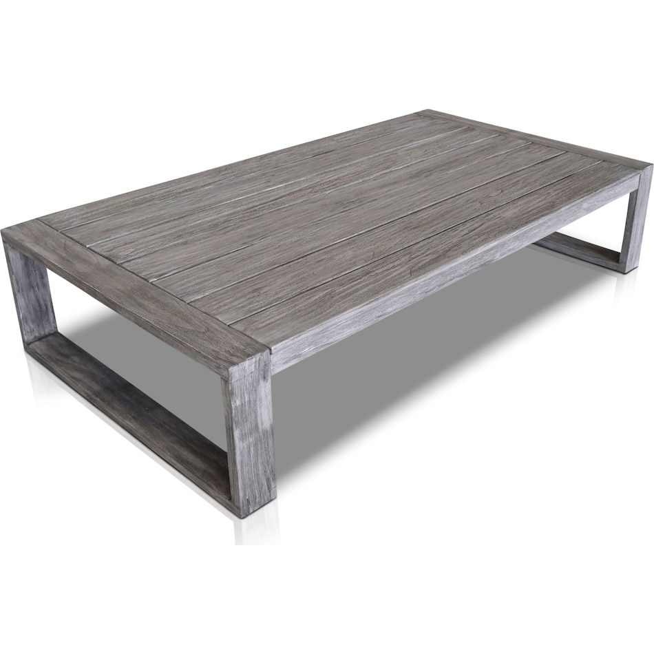 beach club gray outdoor coffee table   