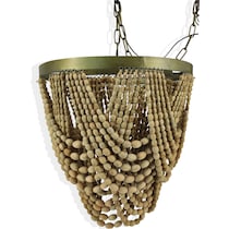 beaded gold chandelier   