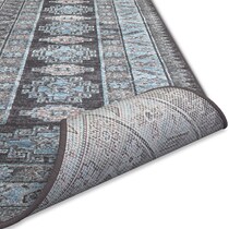 beah blue area rug  x    