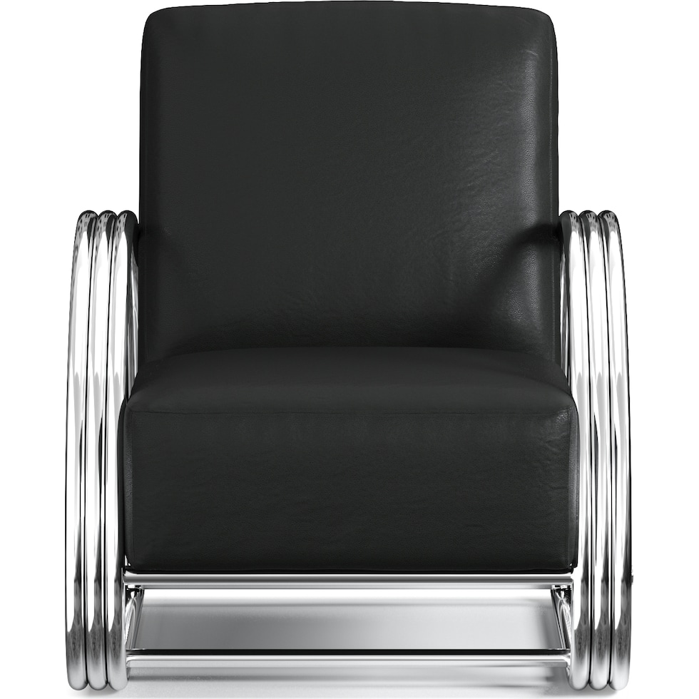 beal black accent chair   