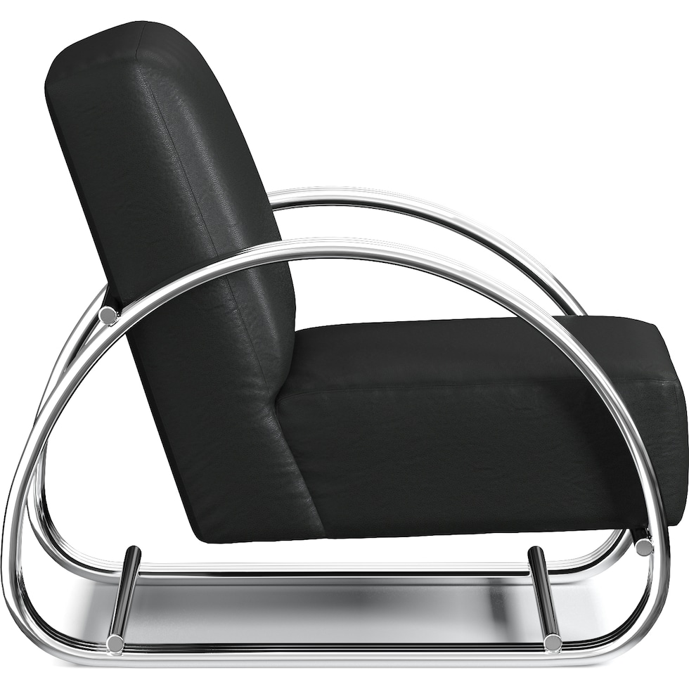 beal black accent chair   