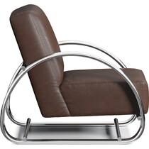 beal dark brown accent chair   