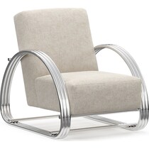 beal gray accent chair   