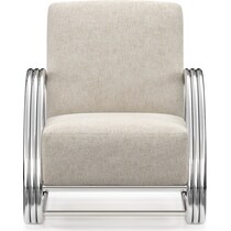 beal gray accent chair   