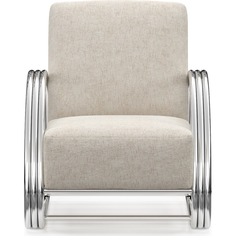 beal gray accent chair   