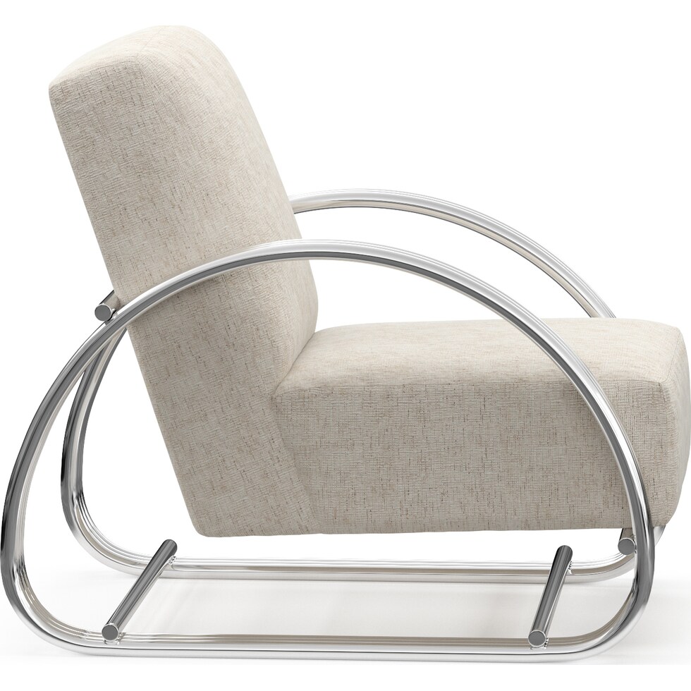 beal gray accent chair   