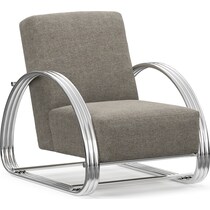 beal gray accent chair   