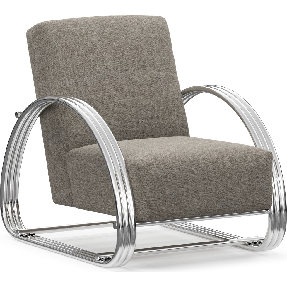 beal gray accent chair   