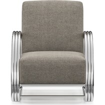 beal gray accent chair   