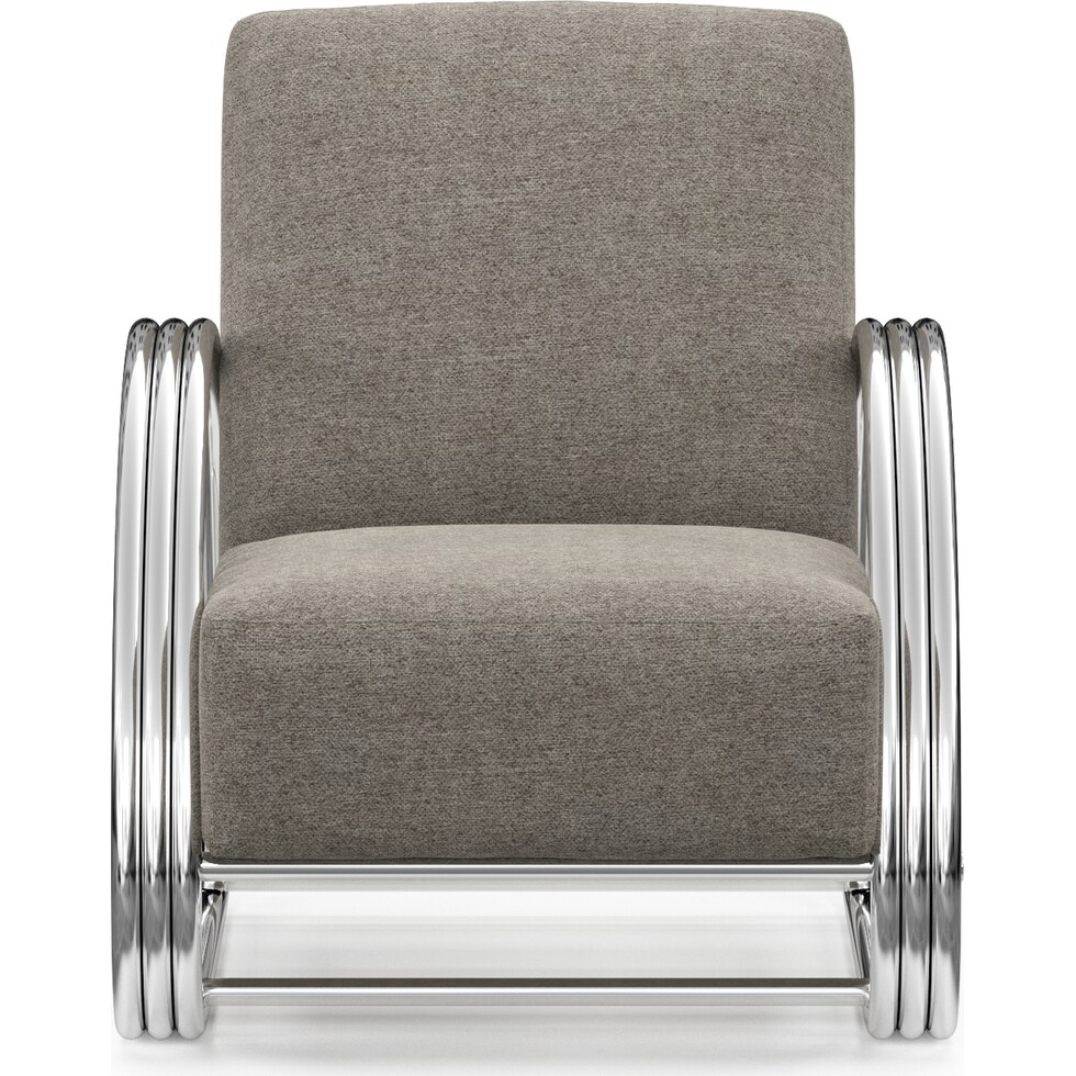 beal gray accent chair   