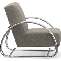 beal gray accent chair   