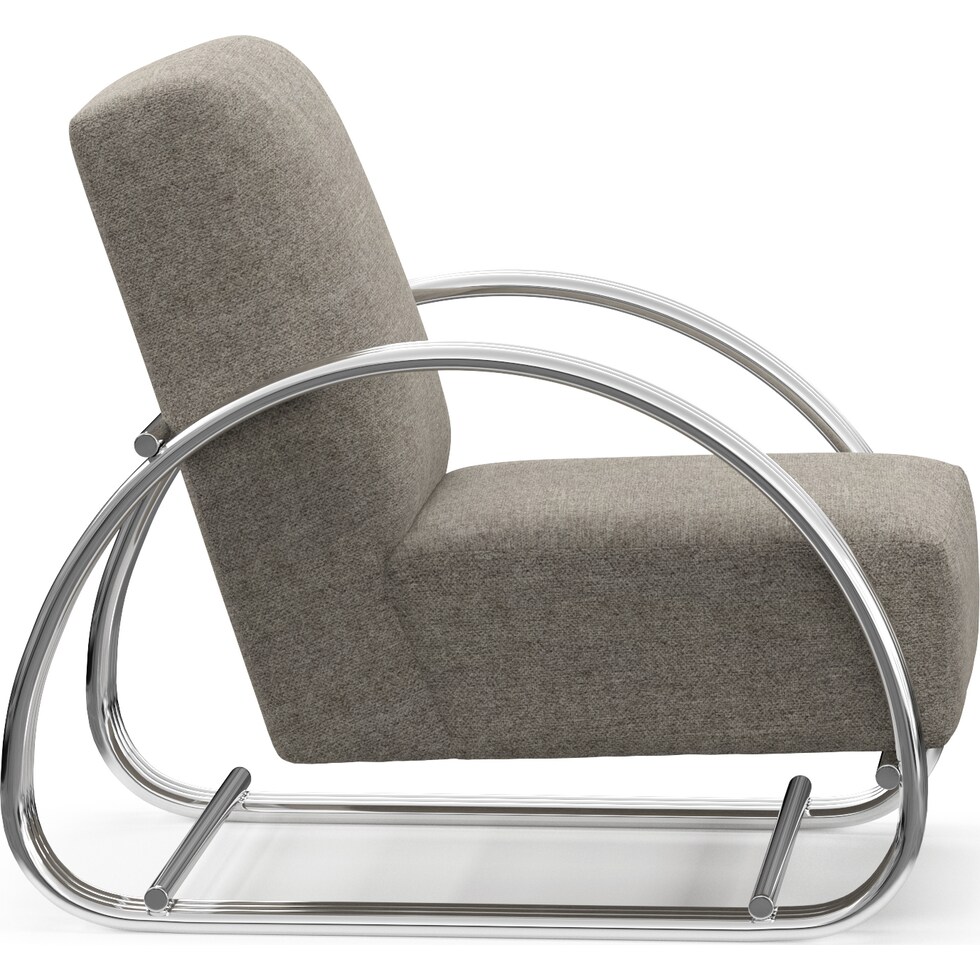 beal gray accent chair   