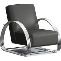 beal gray accent chair   
