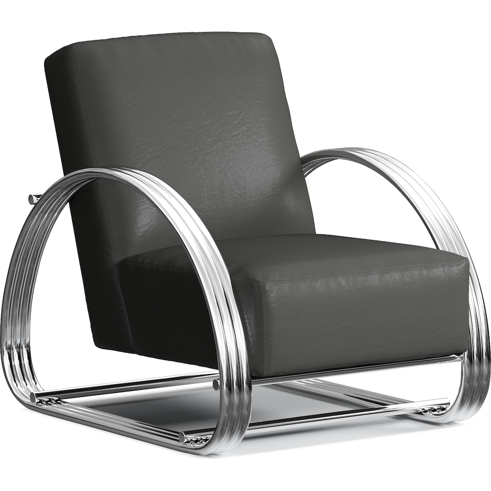 beal gray accent chair   