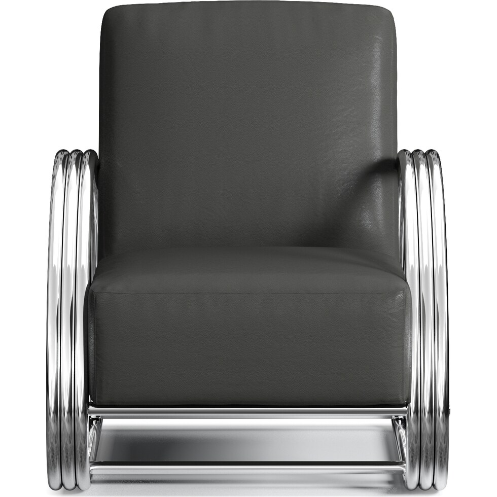 beal gray accent chair   