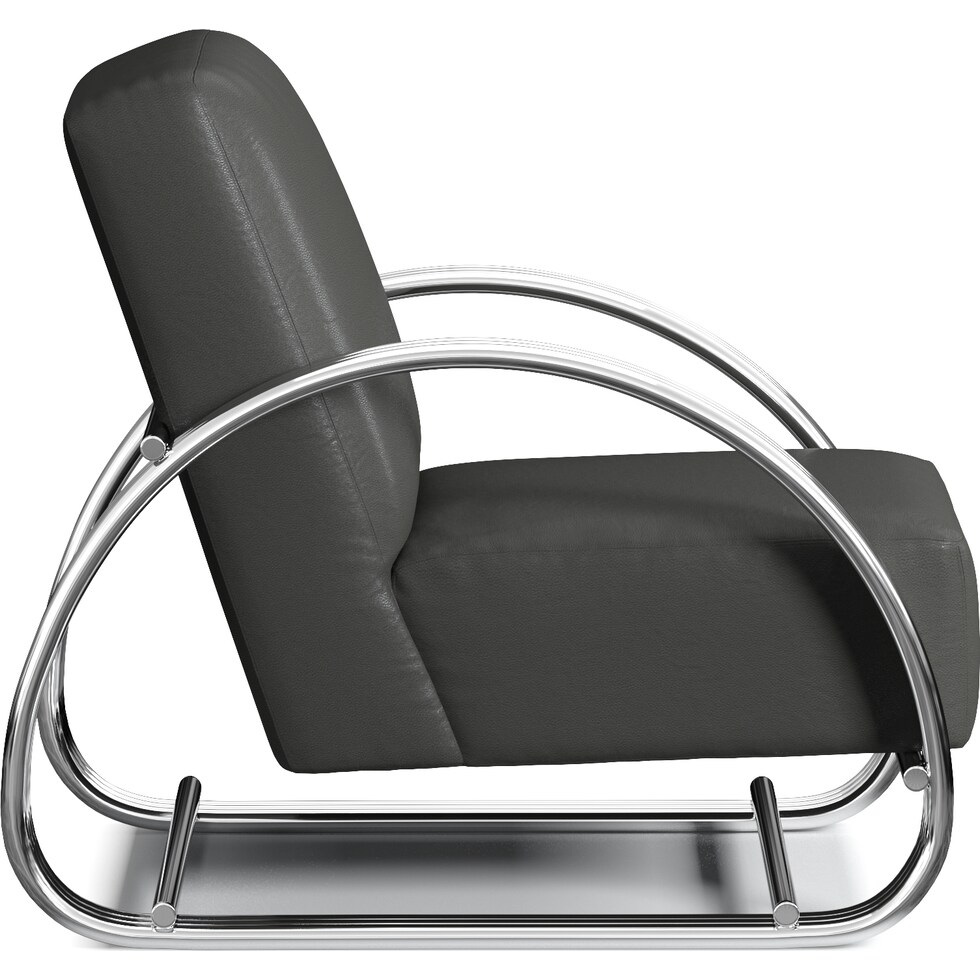 beal gray accent chair   