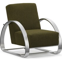 beal green accent chair   