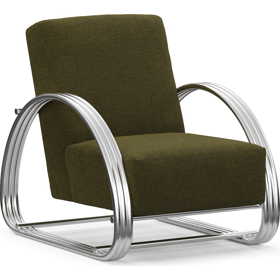 beal green accent chair   