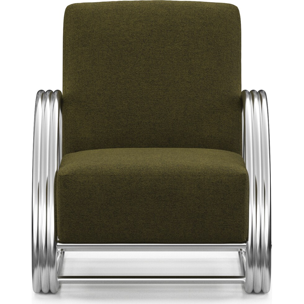 beal green accent chair   