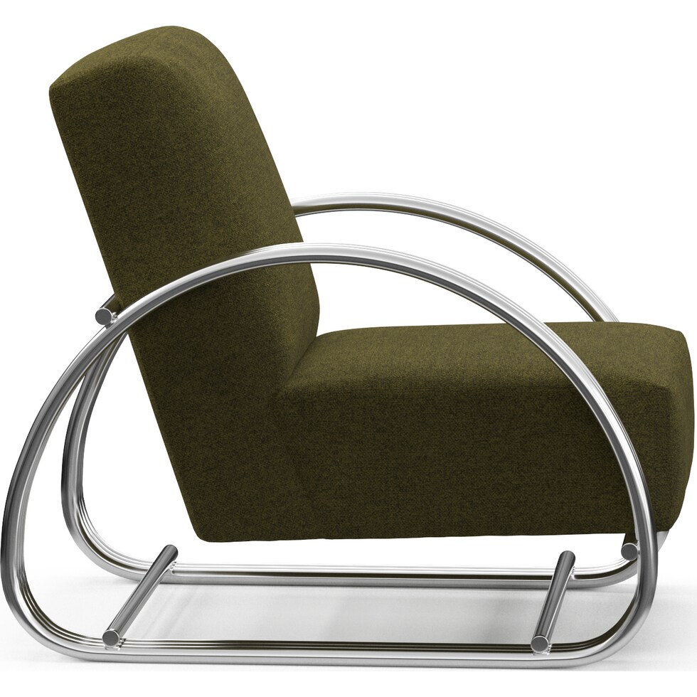 beal green accent chair   