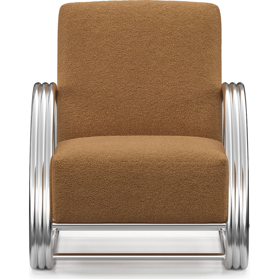 beal light brown accent chair   