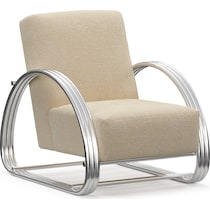 beal neutral accent chair   