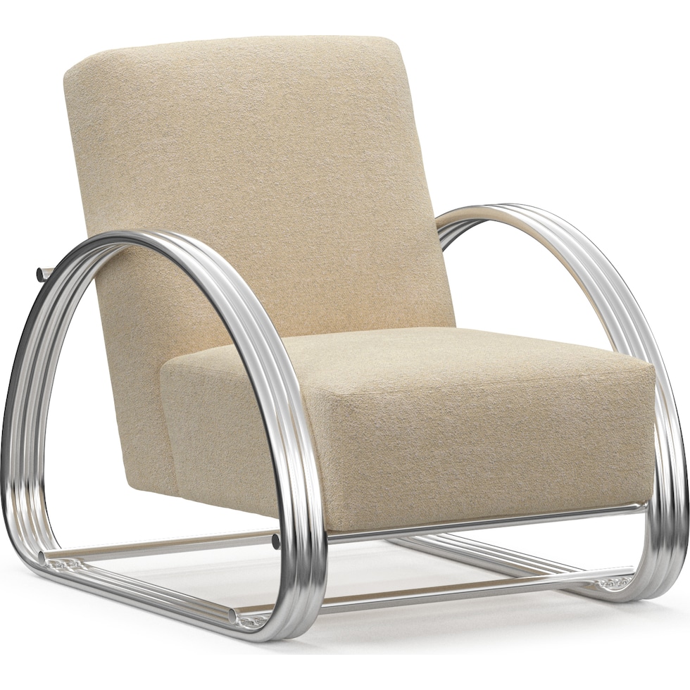 beal neutral accent chair   