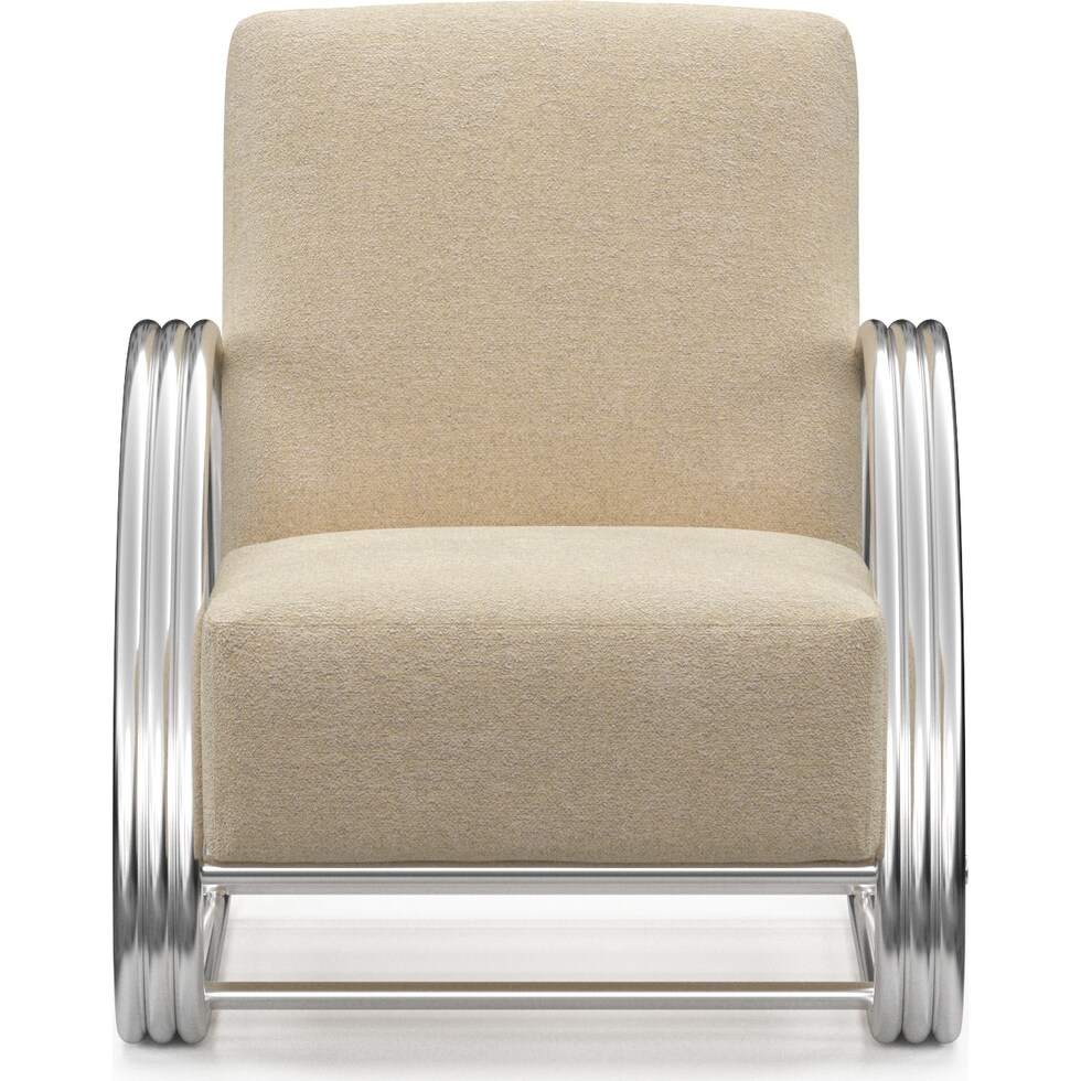 beal neutral accent chair   