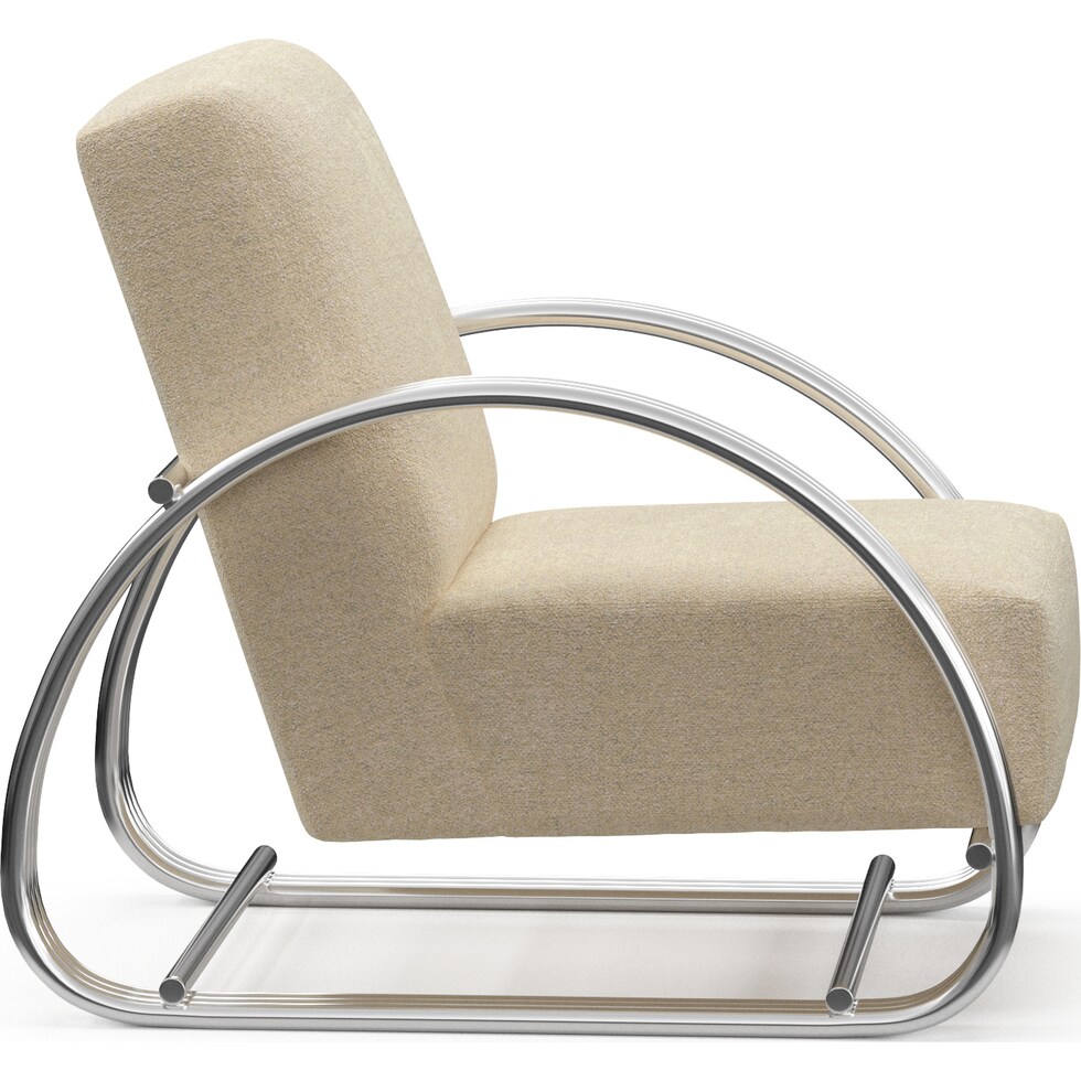 beal neutral accent chair   