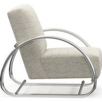 beal red accent chair   