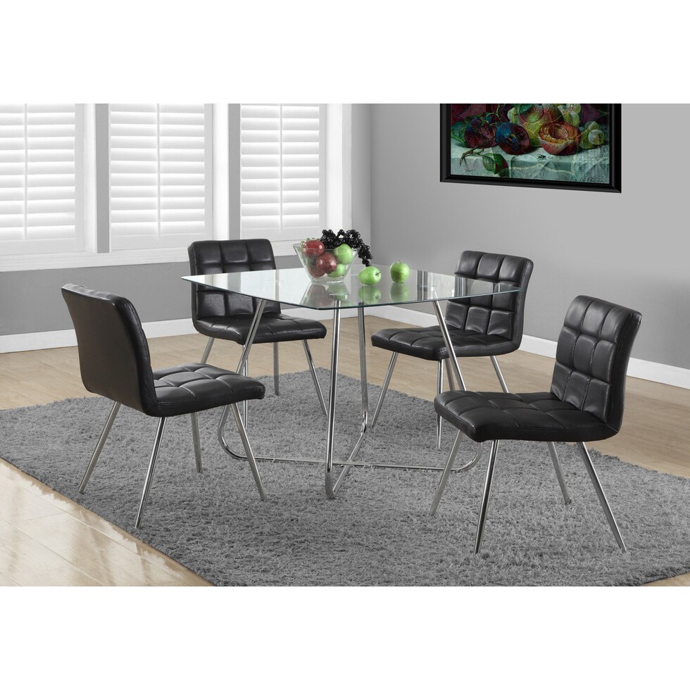 beatrix silver dining table   