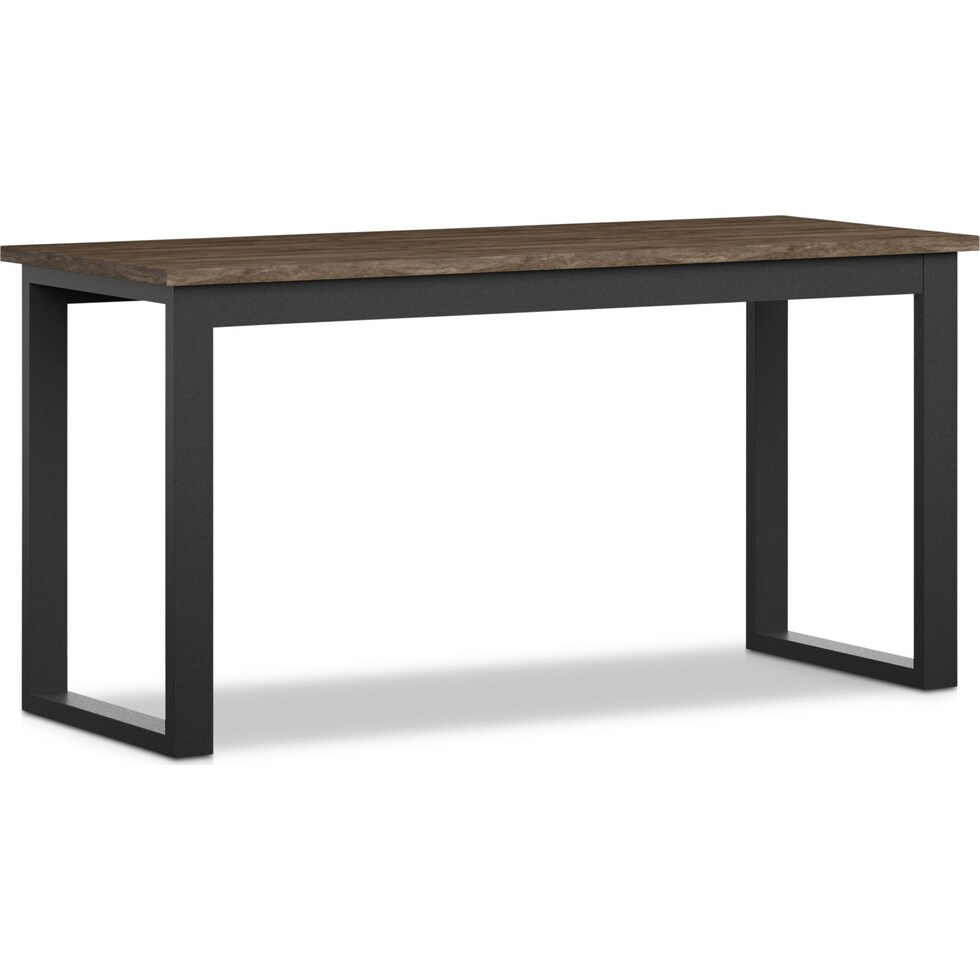 beau dark brown desk   