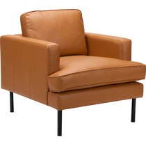 beau light brown accent chair   