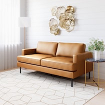 beau light brown sofa   