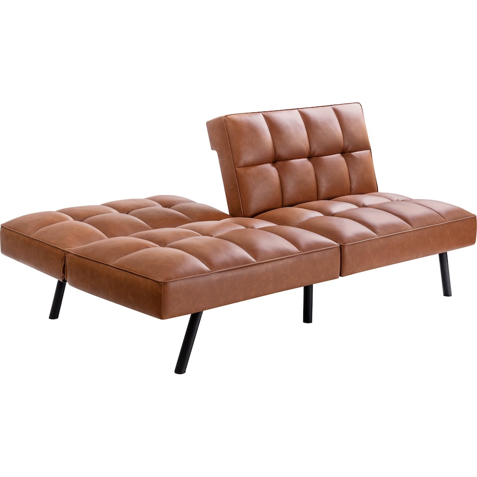 beauregard light brown futon   