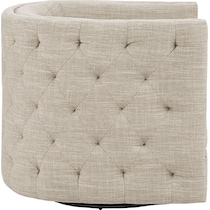 becc white accent chair   