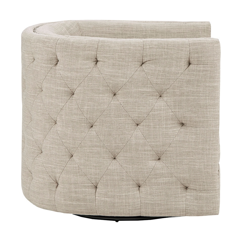 becc white accent chair   