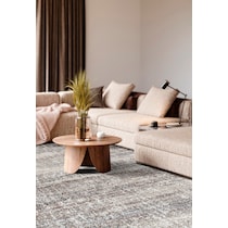 beck ivory brown area rug  x    