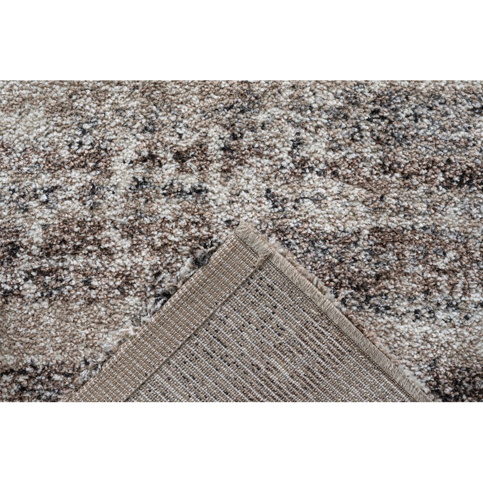 beck ivory brown area rug  x    
