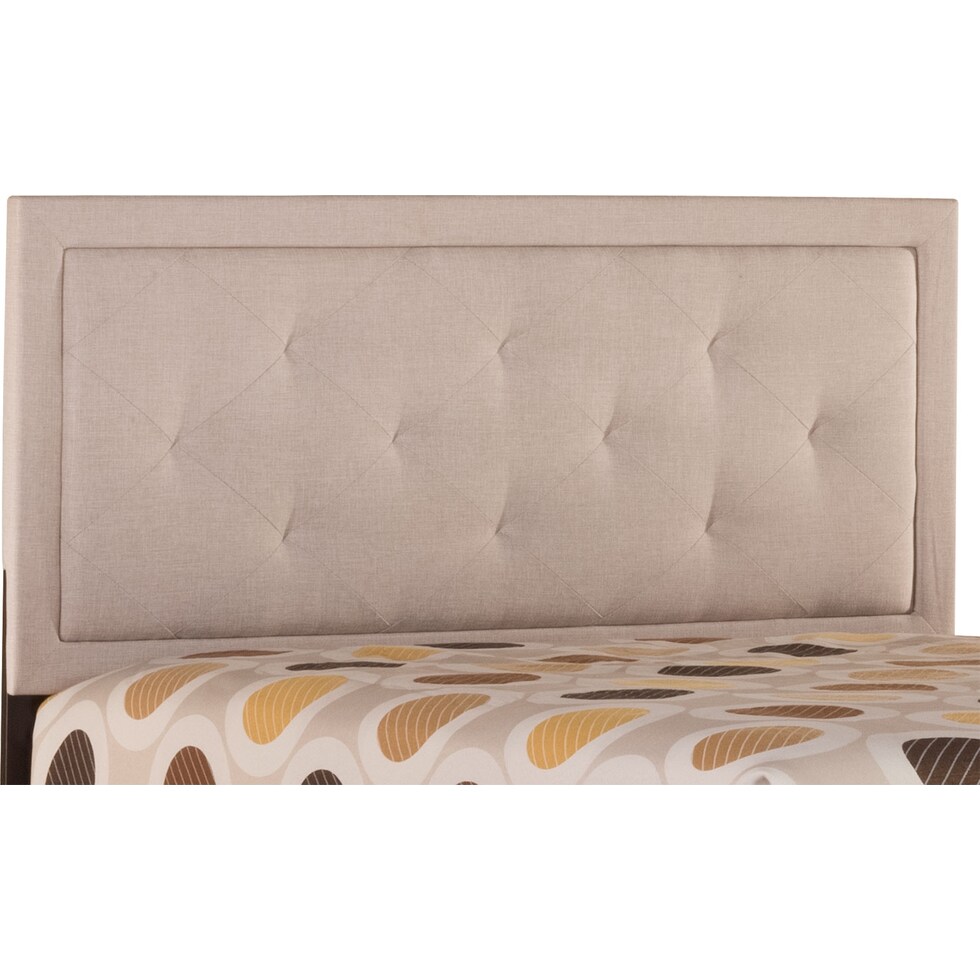becker light brown full headboard   