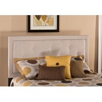 becker light brown full headboard   