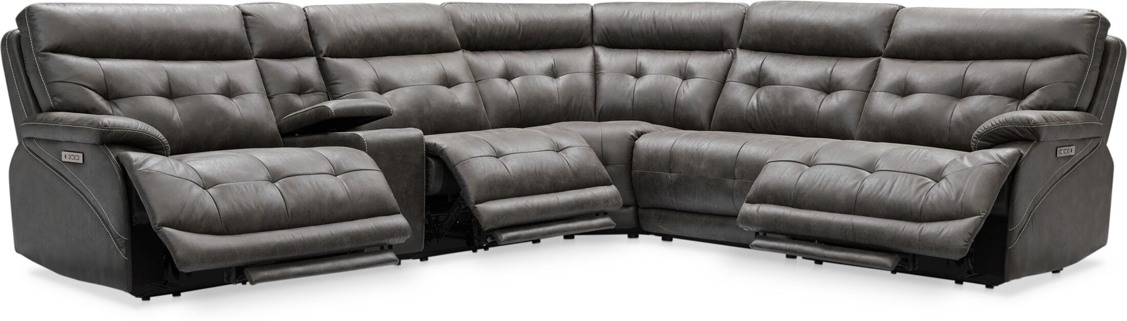 American signature reclining deals sectional