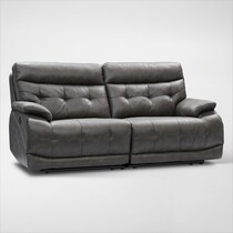 beckett gray manual reclining sofa   