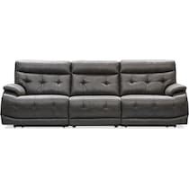 beckett gray manual reclining sofa   